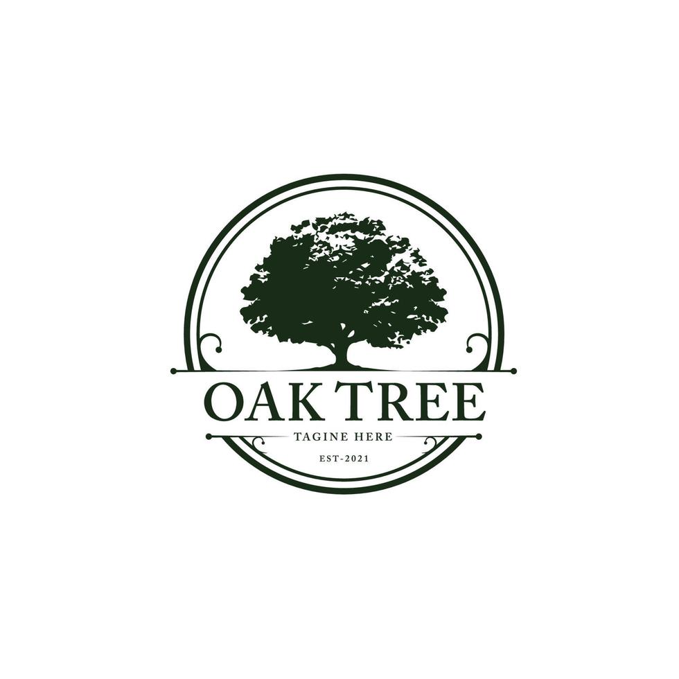 Oaktree logo icona modello vettoriale