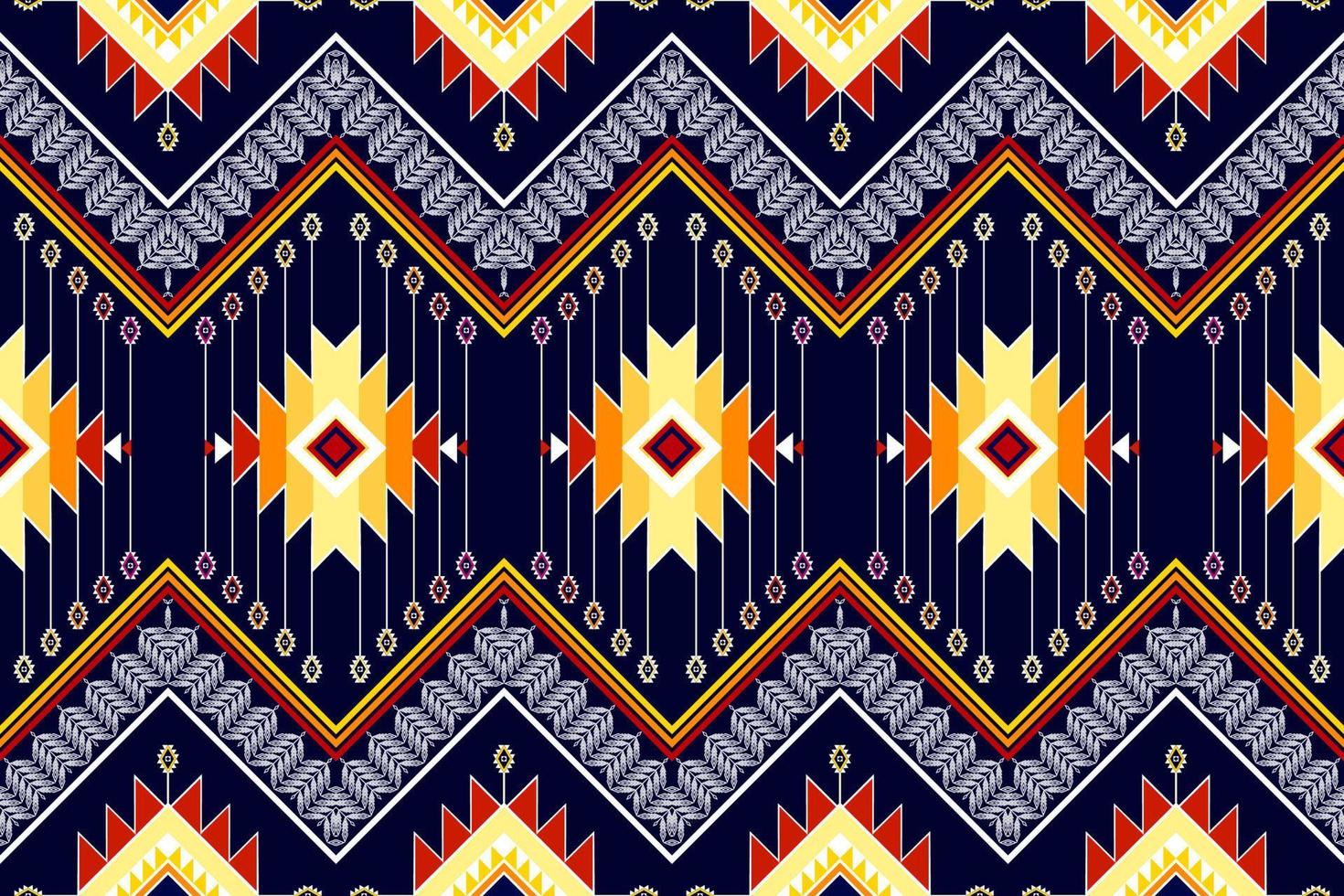 disegno geometrico astratto modello etnico. Tappeto In Tessuto Azteco Mandala Ornamento Etnico Chevron Decorazione Tessile Carta Da Parati. tribale boho nativo ricamo tradizionale illustrazioni vettoriali sfondo