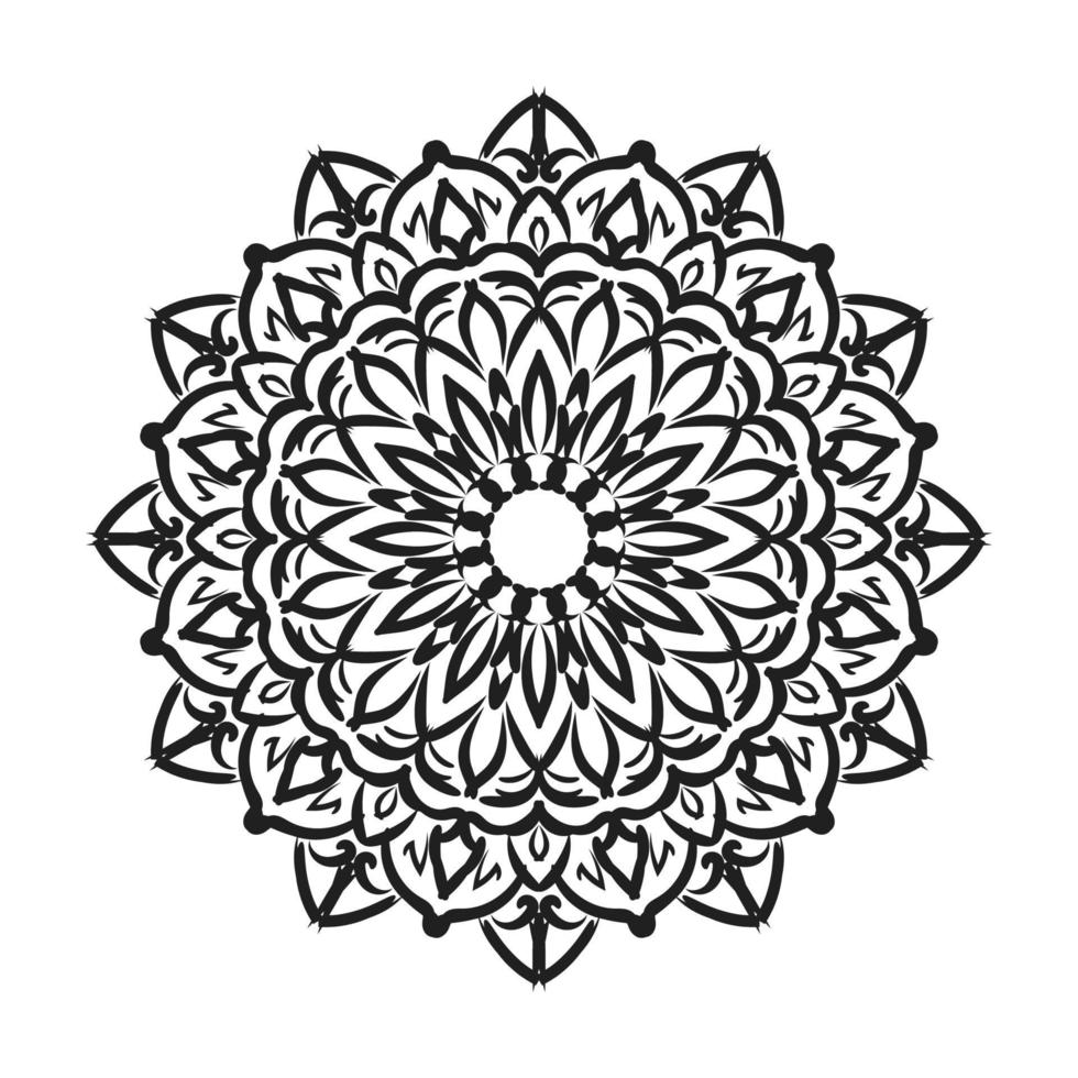 mandala disegnato a mano. decorazione in ornamento etnico orientale doodle. vettore