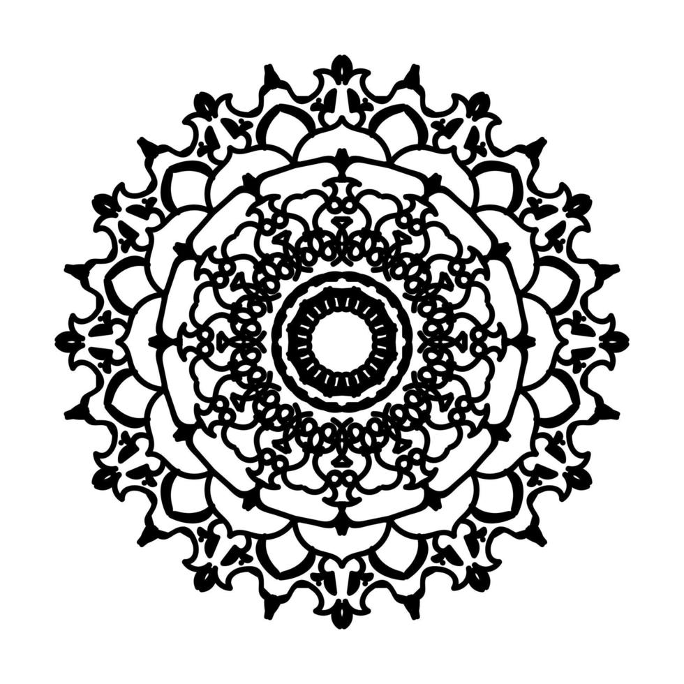 mandala disegnato a mano. decorazione in ornamento etnico orientale doodle. vettore