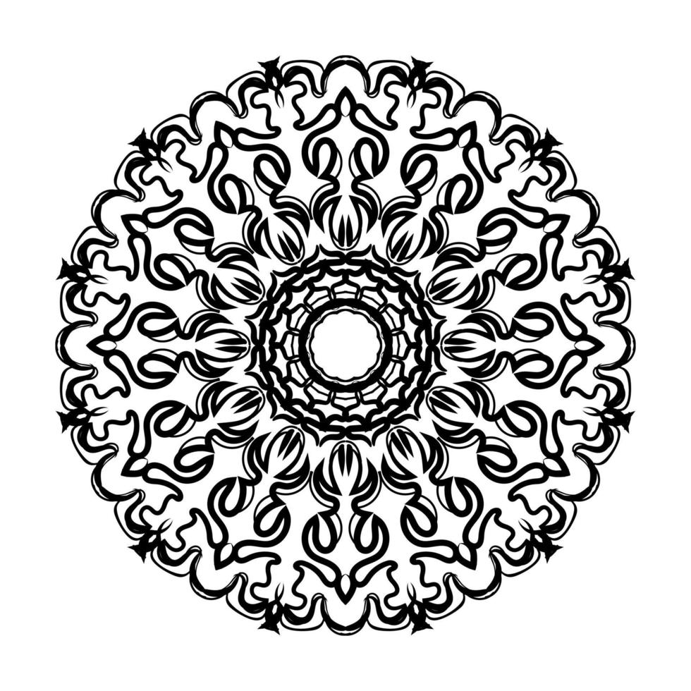 mandala disegnato a mano. decorazione in ornamento etnico orientale doodle. vettore