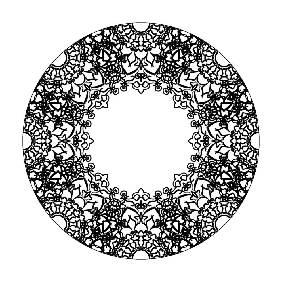 mandala disegnato a mano. decorazione in ornamento etnico orientale doodle. vettore