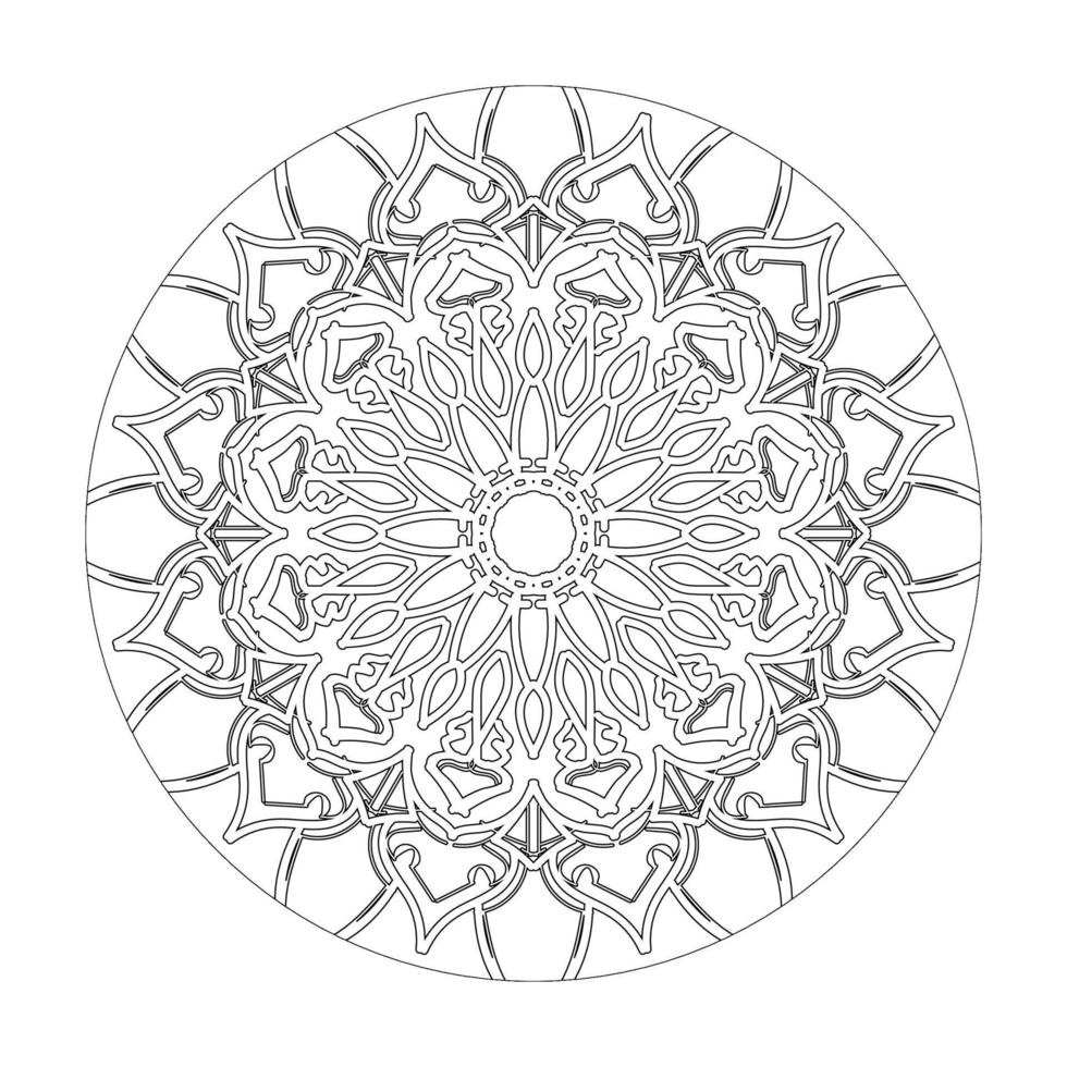 elementi di decorazione d'arte mandala modello circolare. vettore