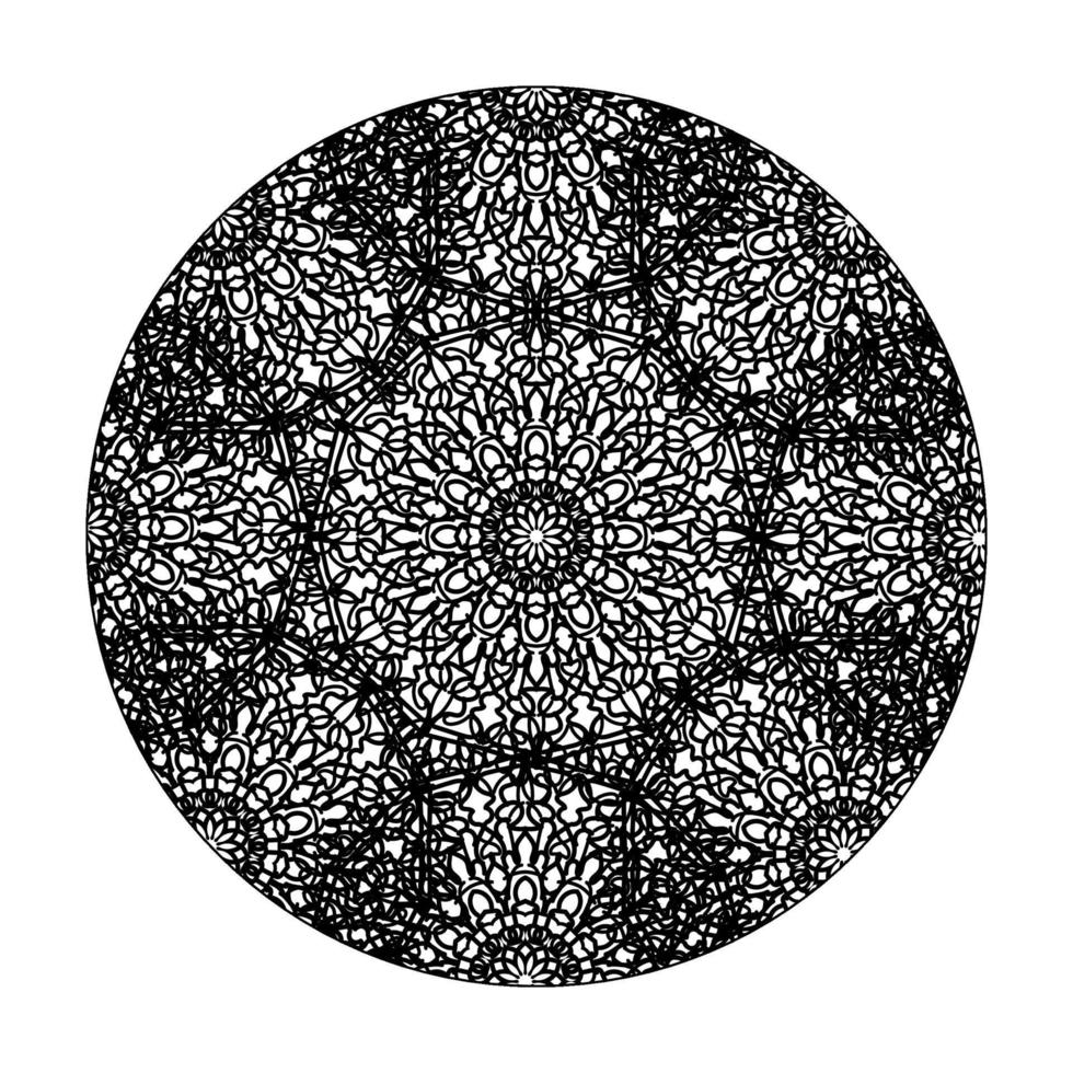 mandala disegnato a mano. decorazione in ornamento etnico orientale doodle. vettore