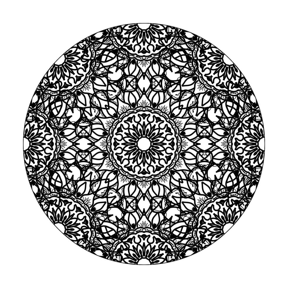 mandala disegnato a mano. decorazione in ornamento etnico orientale doodle. vettore