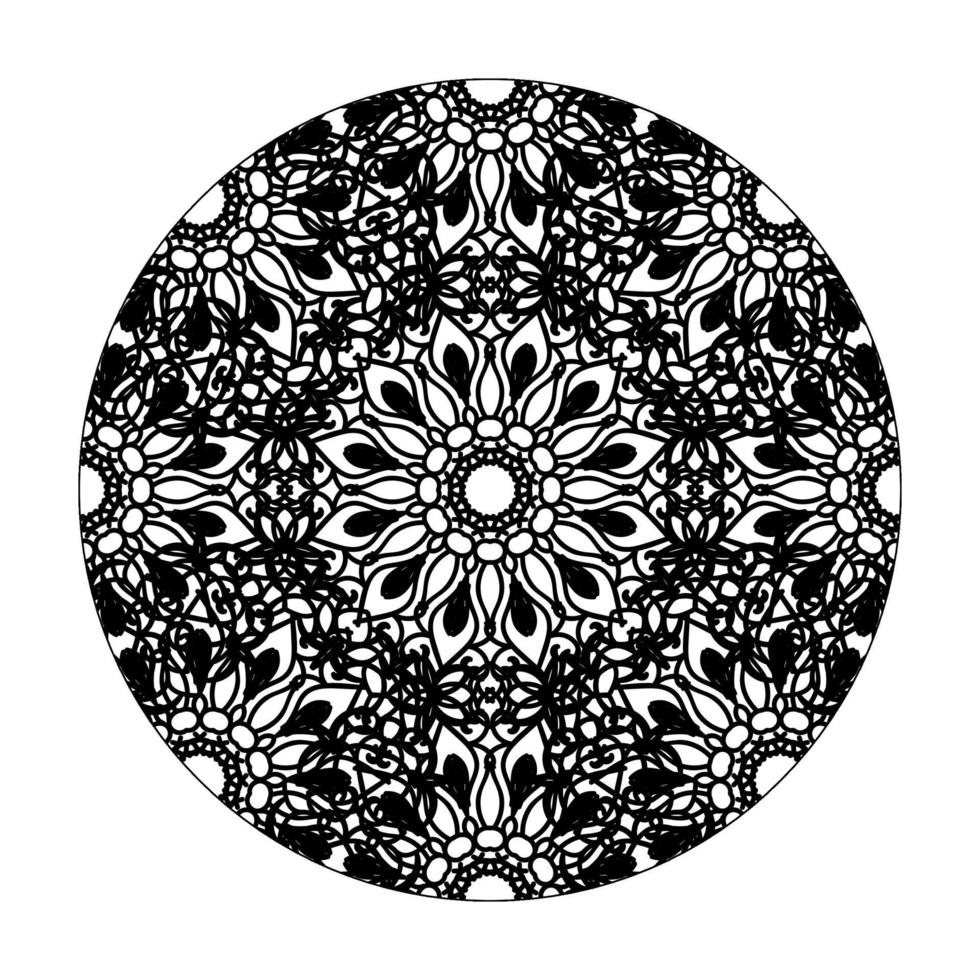 mandala disegnato a mano. decorazione in ornamento etnico orientale doodle. vettore