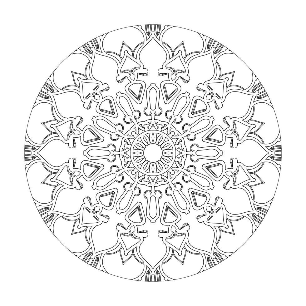 elementi di decorazione d'arte mandala modello circolare. vettore