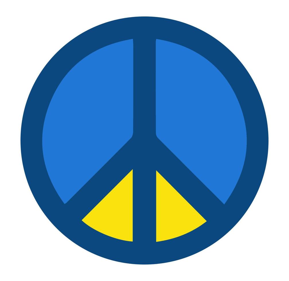la pace. salva l'ucraina prega per la pace in Ucraina. vettore