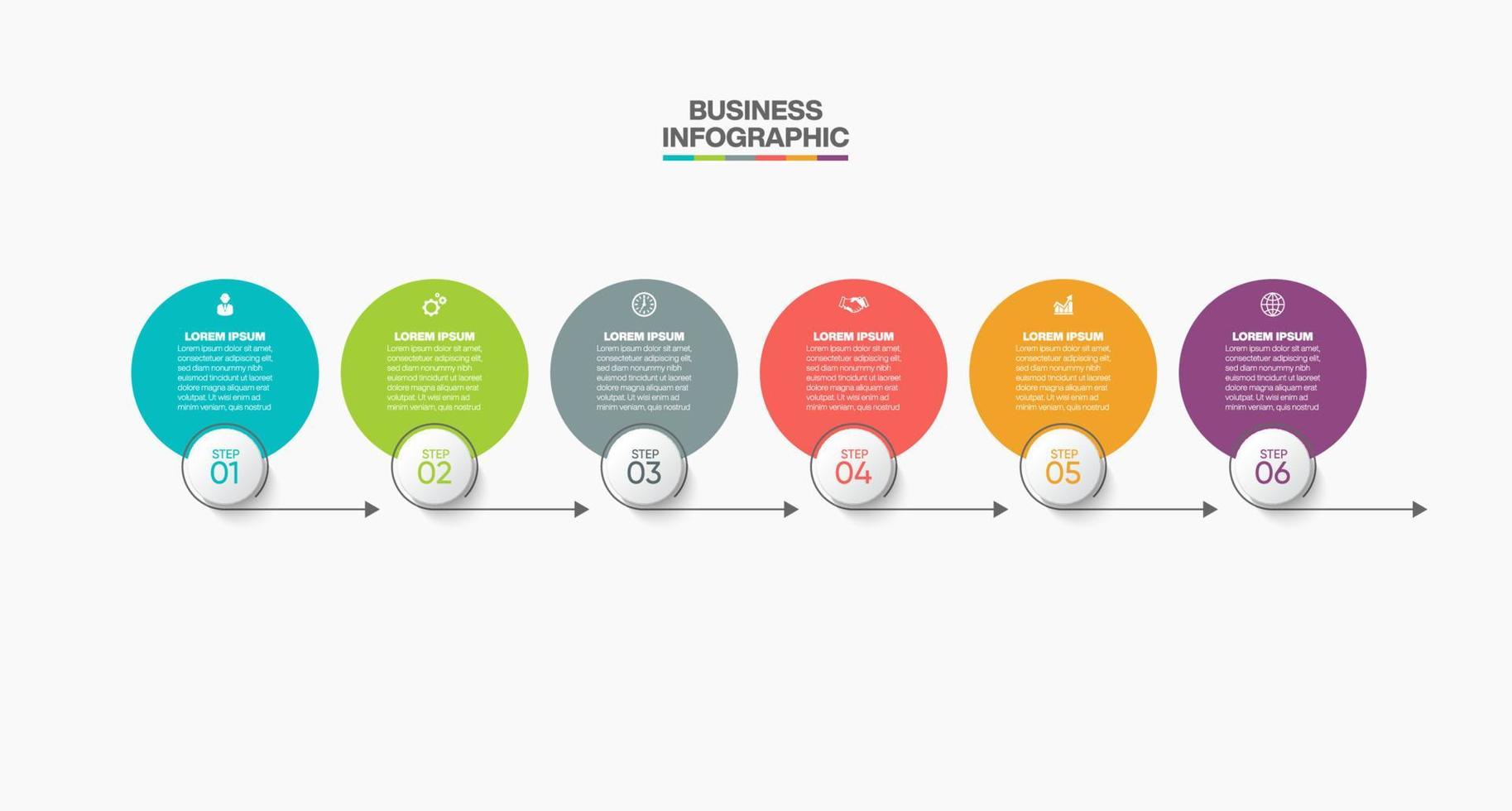 modello di presentazione aziendale infografica vettore