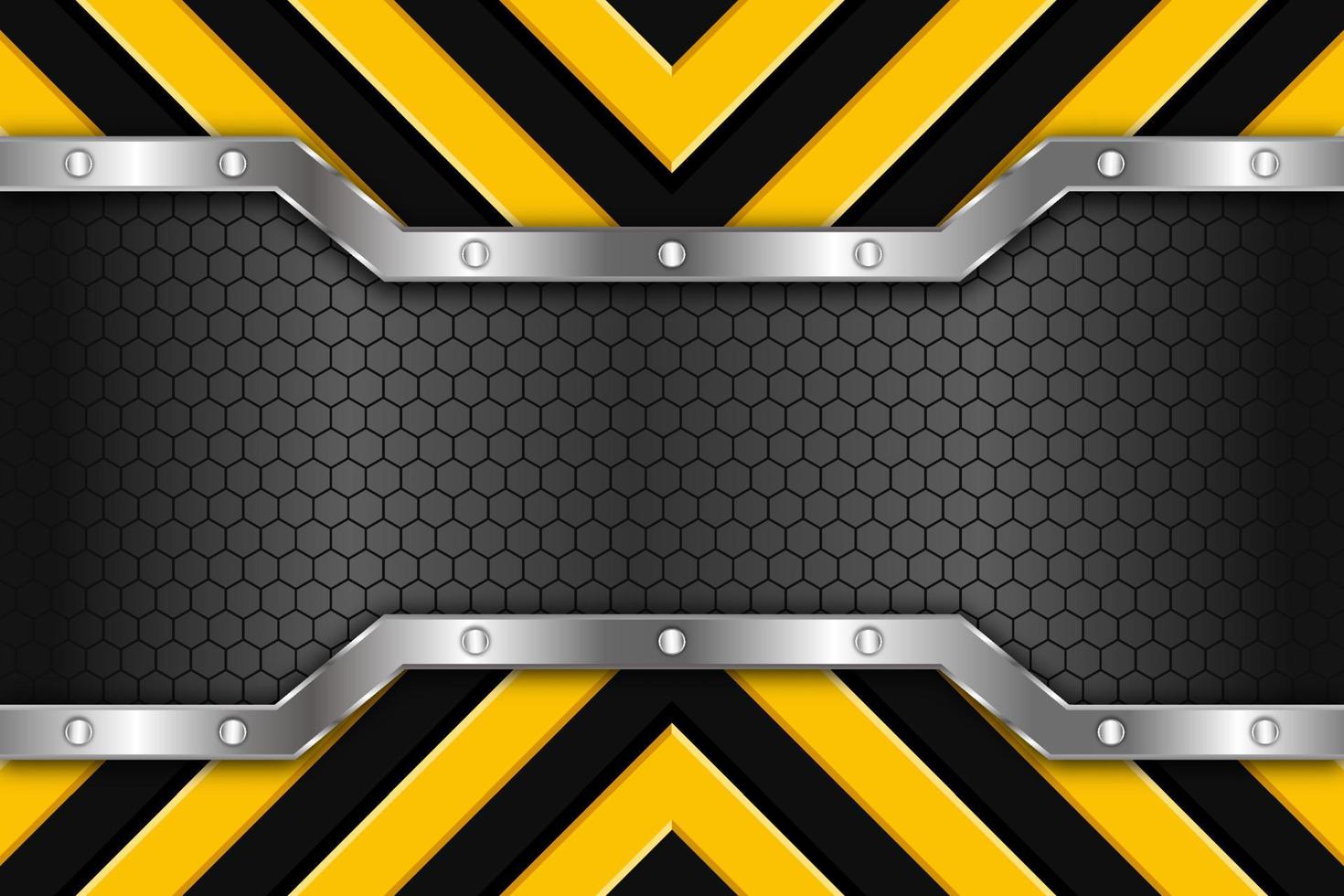 struttura in metallo giallo nero freccia linea verticale illustrazione vettoriale design sfondo