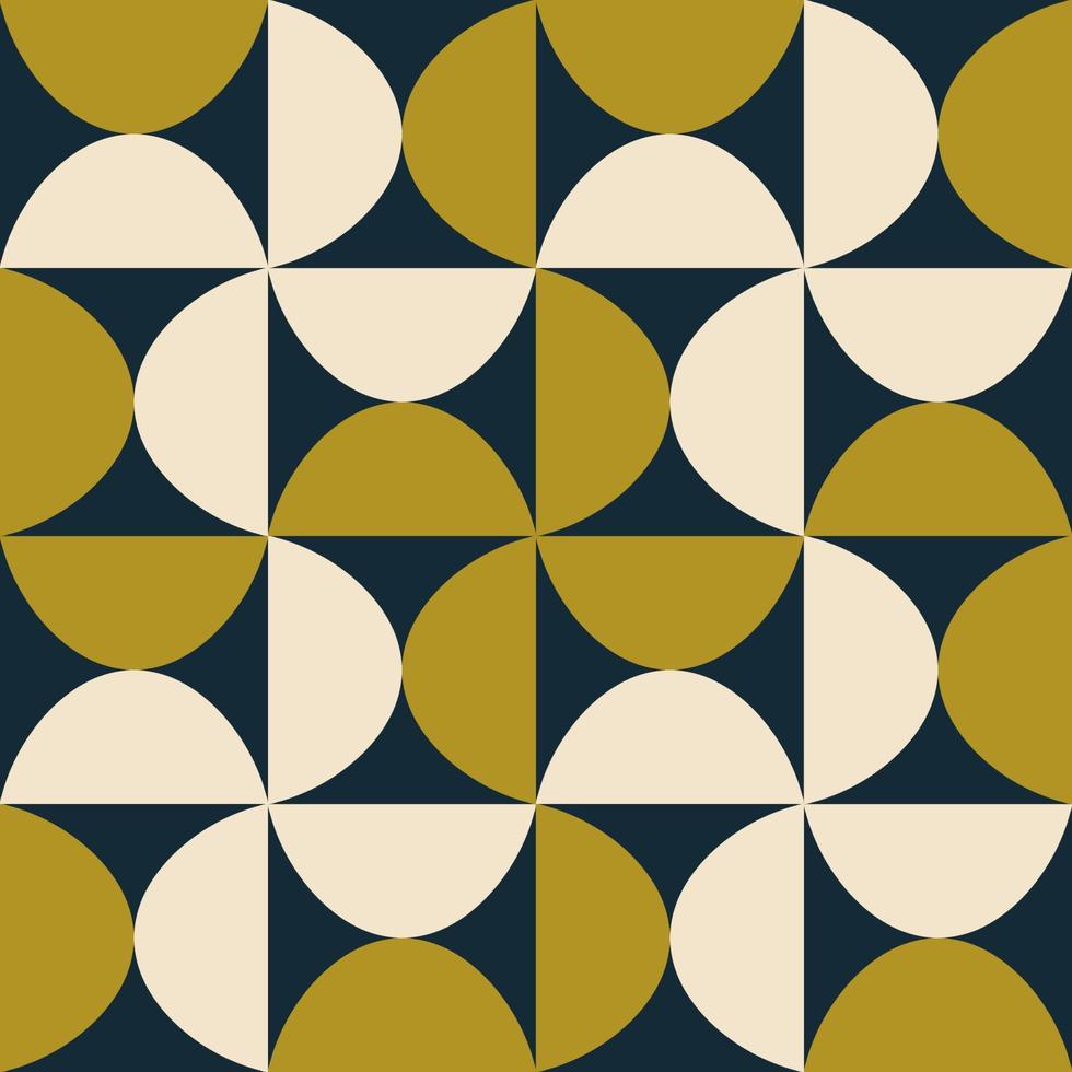 modello senza cuciture etnico bianco-verde geometrico astratto a forma di fiore in stile scandinavo su sfondo blu navy. utilizzare per tessuti, tessuti, elementi di decorazione d'interni, avvolgimento. vettore