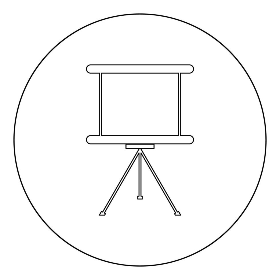 colore nero dell'icona della scheda di presentazione aziendale in cerchio o rotondo vettore