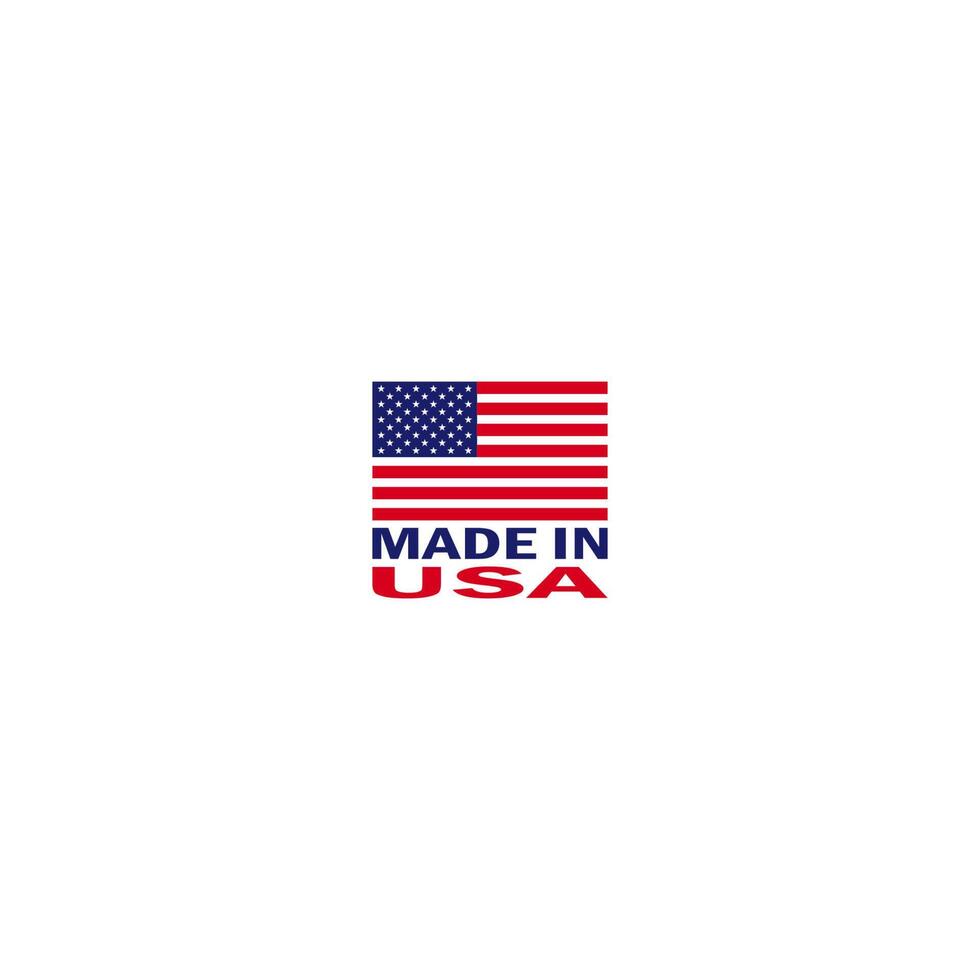 made in usa, vettore logo icona bandiera americana