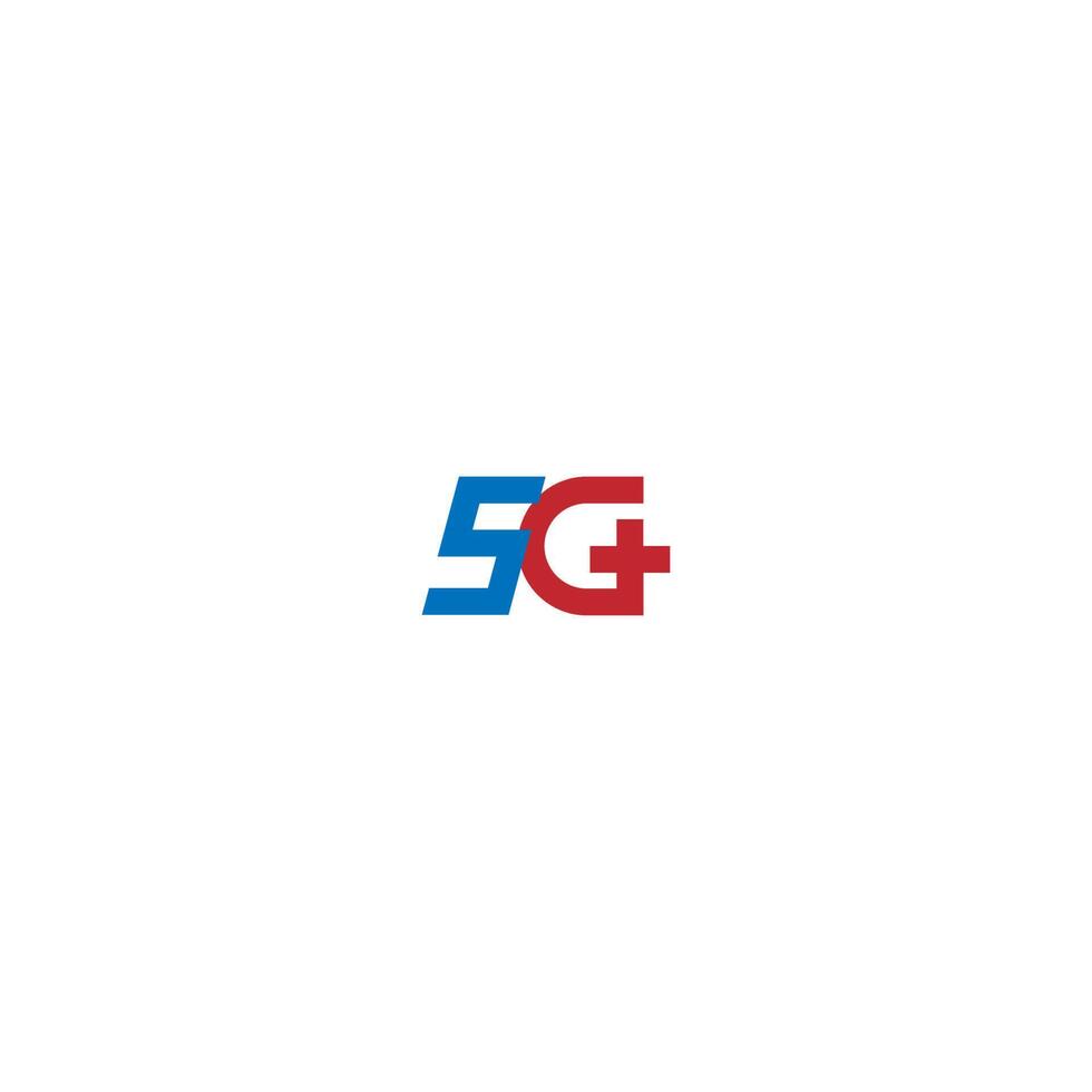 Icona del logo 5g lte vettore