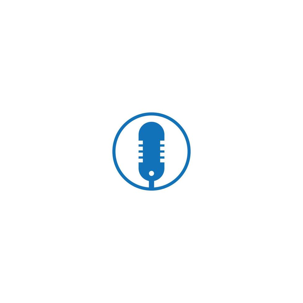logo icona podcast vettore