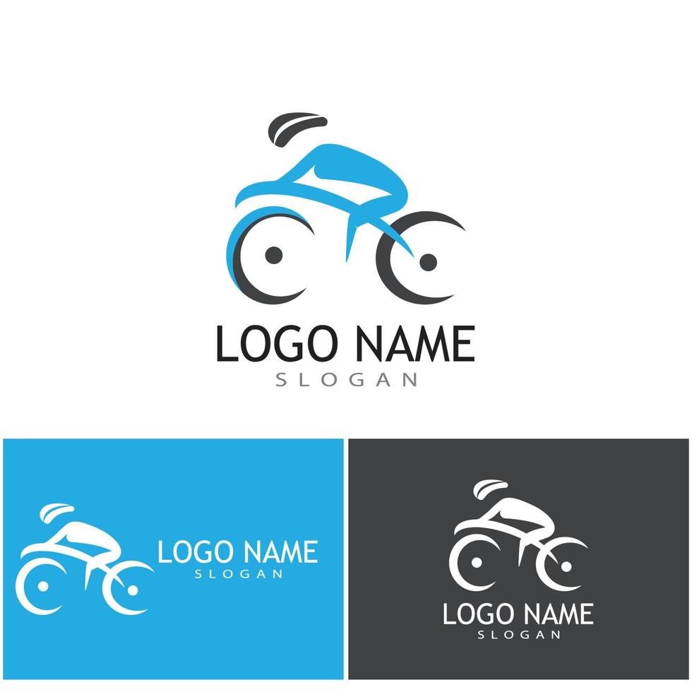 ciclismo logo modello vettore simbolo natura