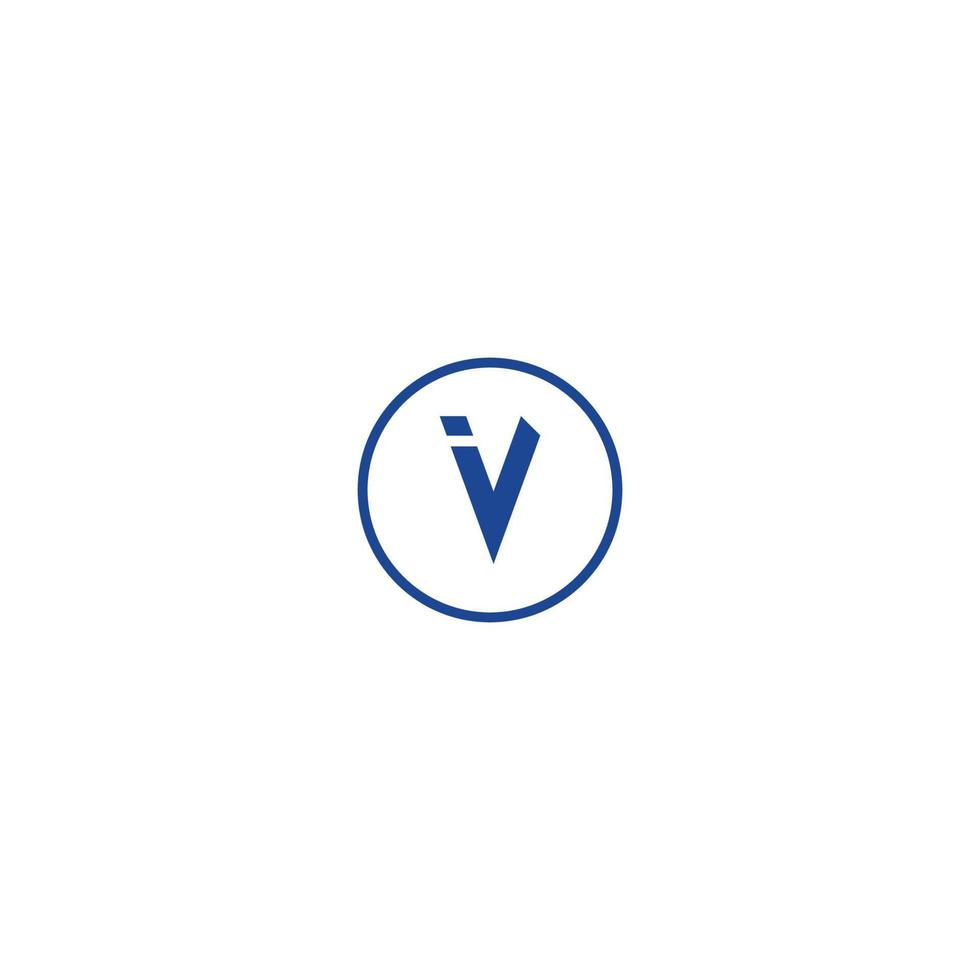 icona del logo della lettera v, concetto di social media vettore