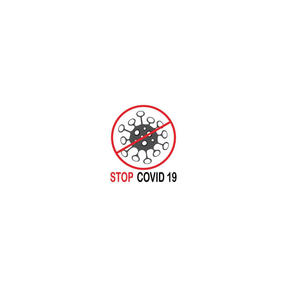 logo del coronavirus. covid -19 icona vettore