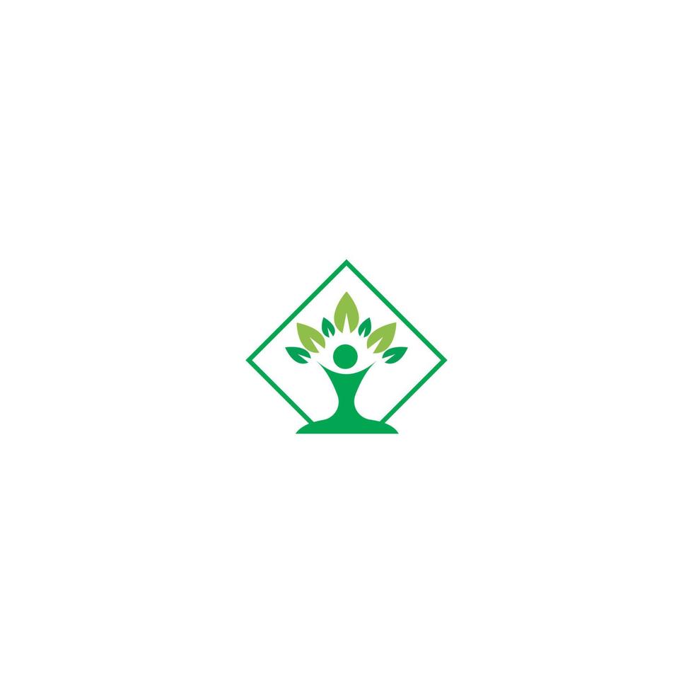 illustrazione dell'icona del logo foglia. comunità, cura del design vettoriale