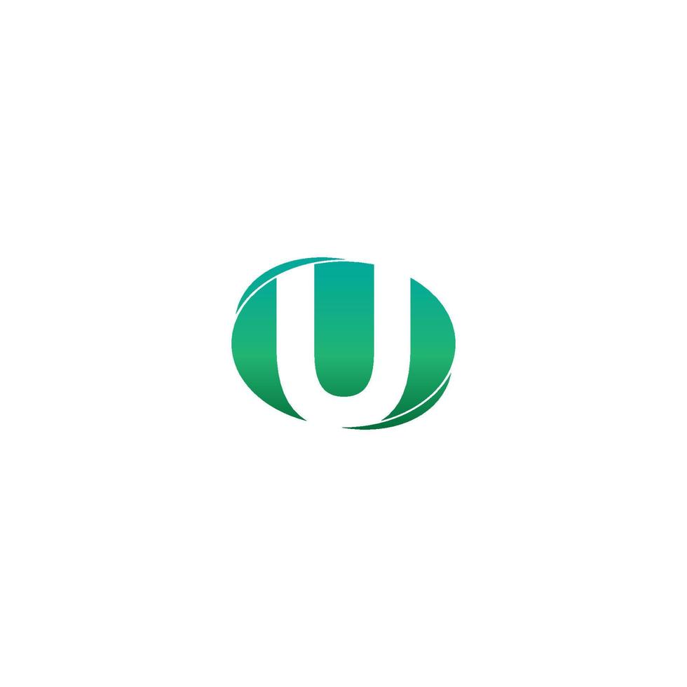 lettera u icona logo design creativo vettore