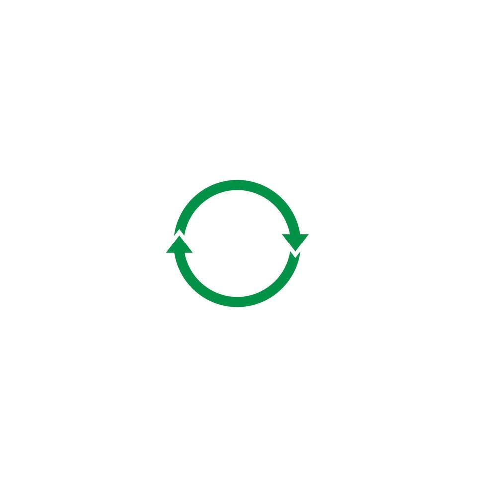 segno di riciclaggio icona cerchio design vettore