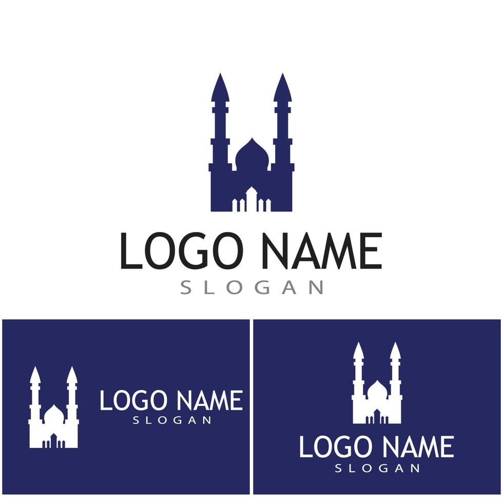 Moschea modello logo simbolo vettore illustration design