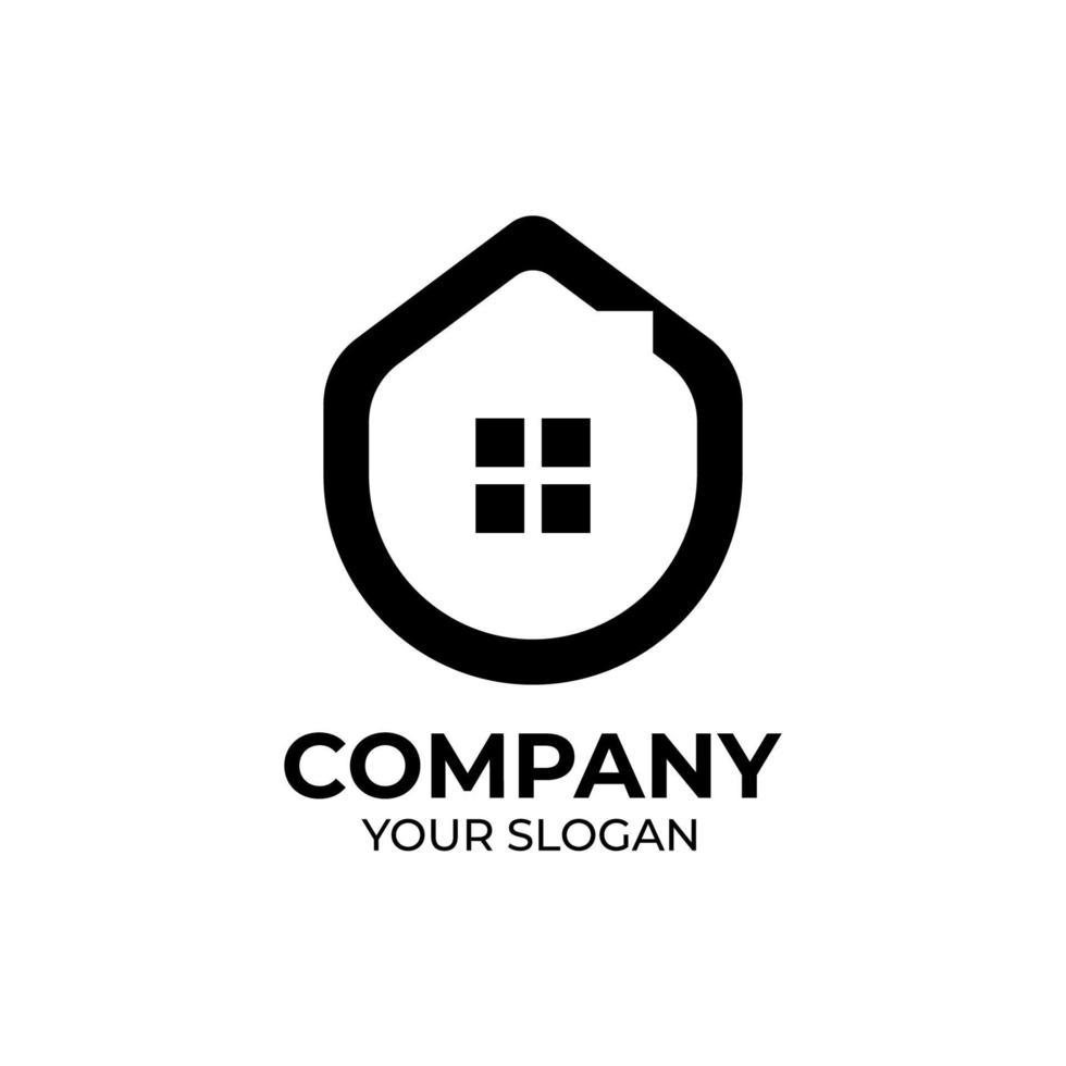 design del logo immobiliare vettore