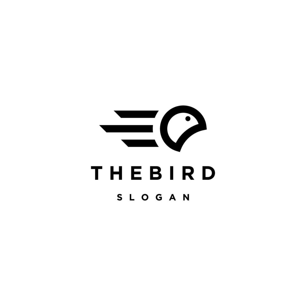 modello di progettazione dell'icona del logo dell'uccello vettore