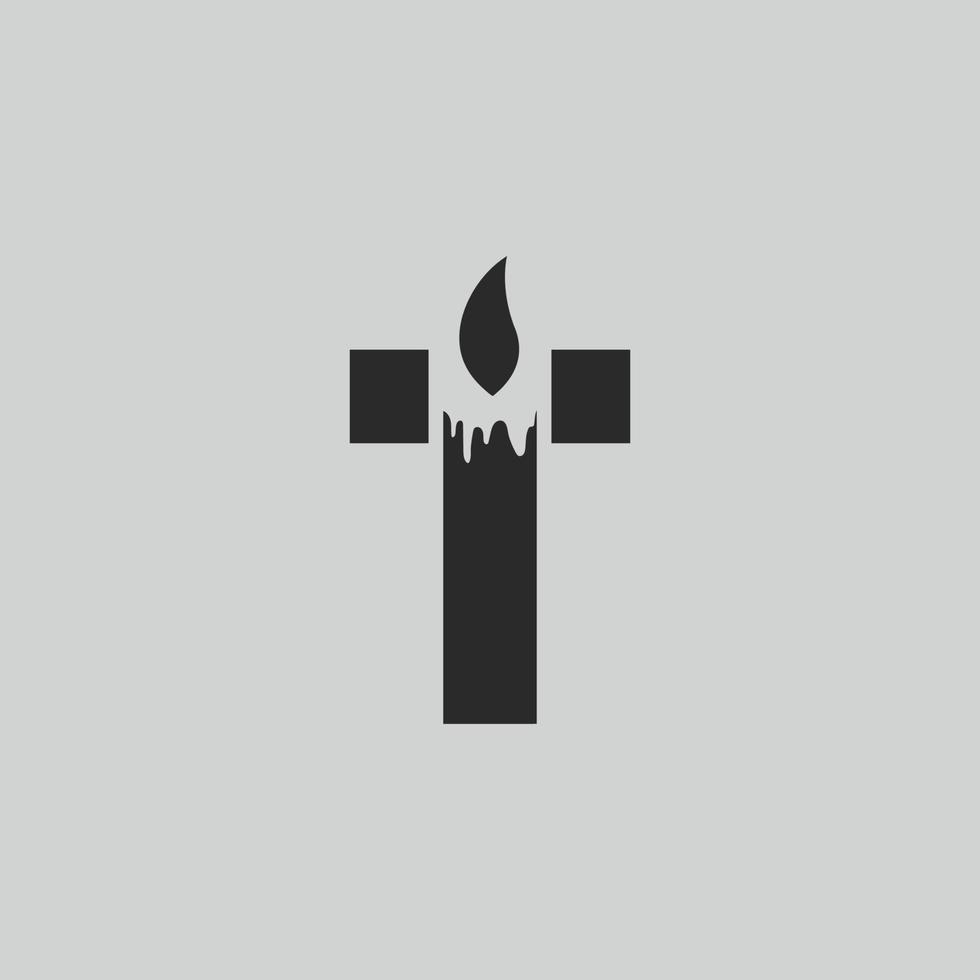 lettera iniziale logo t candela logo design modello icona vettore