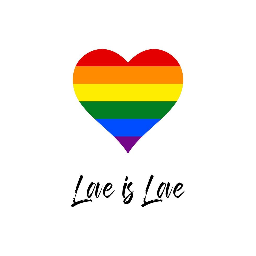 lgbt con simbolo d'amore per gay, lesbiche, bisessuali, transgender, asessuali, intersessuali e queer, diritti di amore o sessualità. vettore