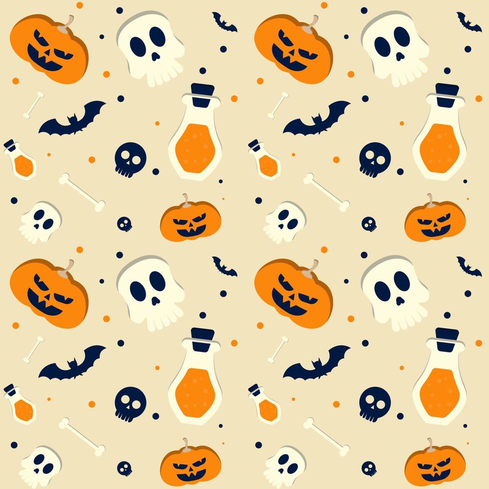 fondo astratto di disegno del modello di halloween. vettore. vettore