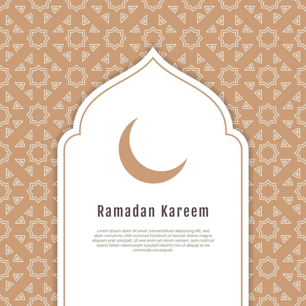 sfondo del modello ramadan kareem. - vettore. vettore