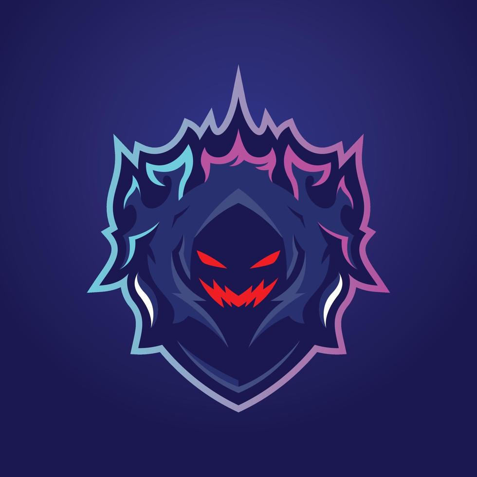 logo di eSport fantasma fantasma vettore