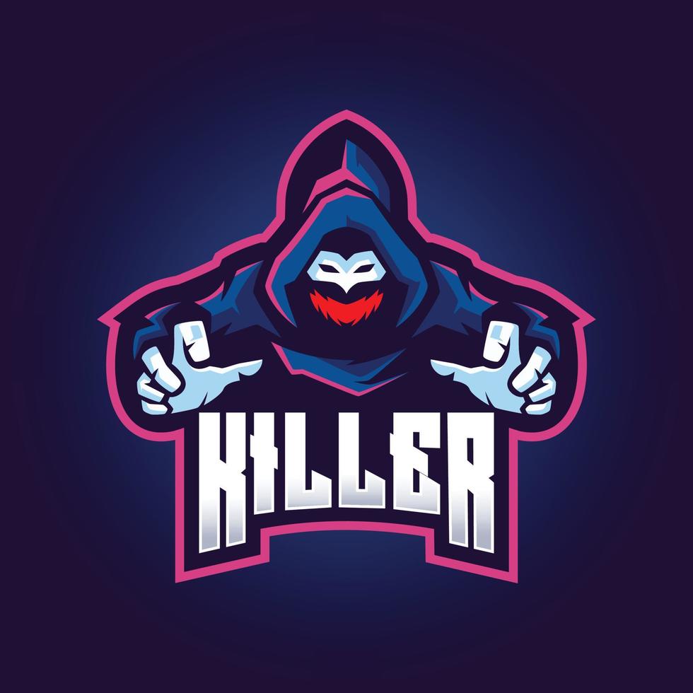 i modelli di logo degli eSport killer vettore