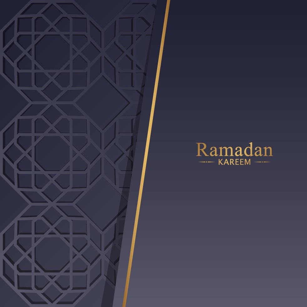 illustrazione islamica del fondo del ramadan kareem vettore