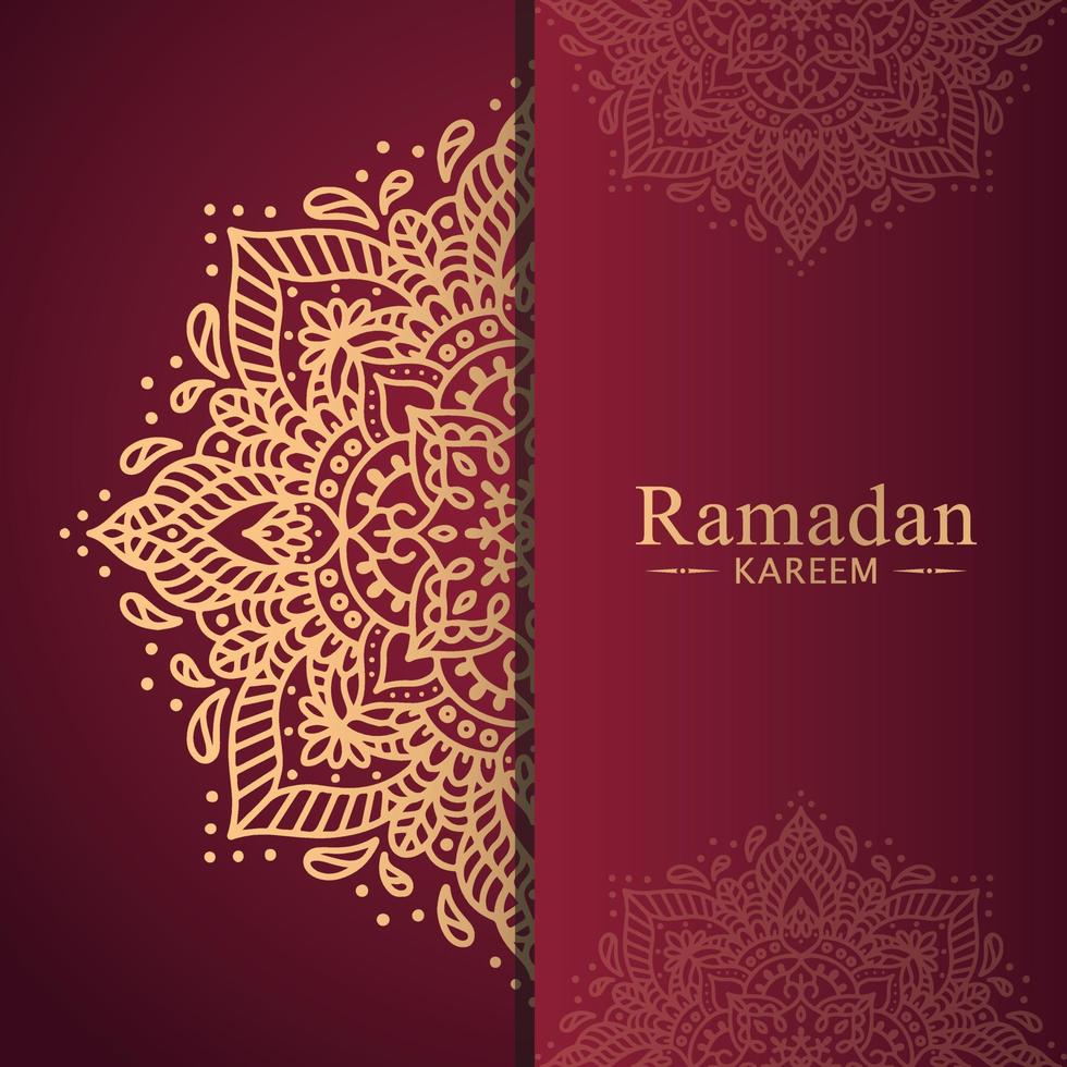 illustrazione islamica del fondo del ramadan kareem vettore