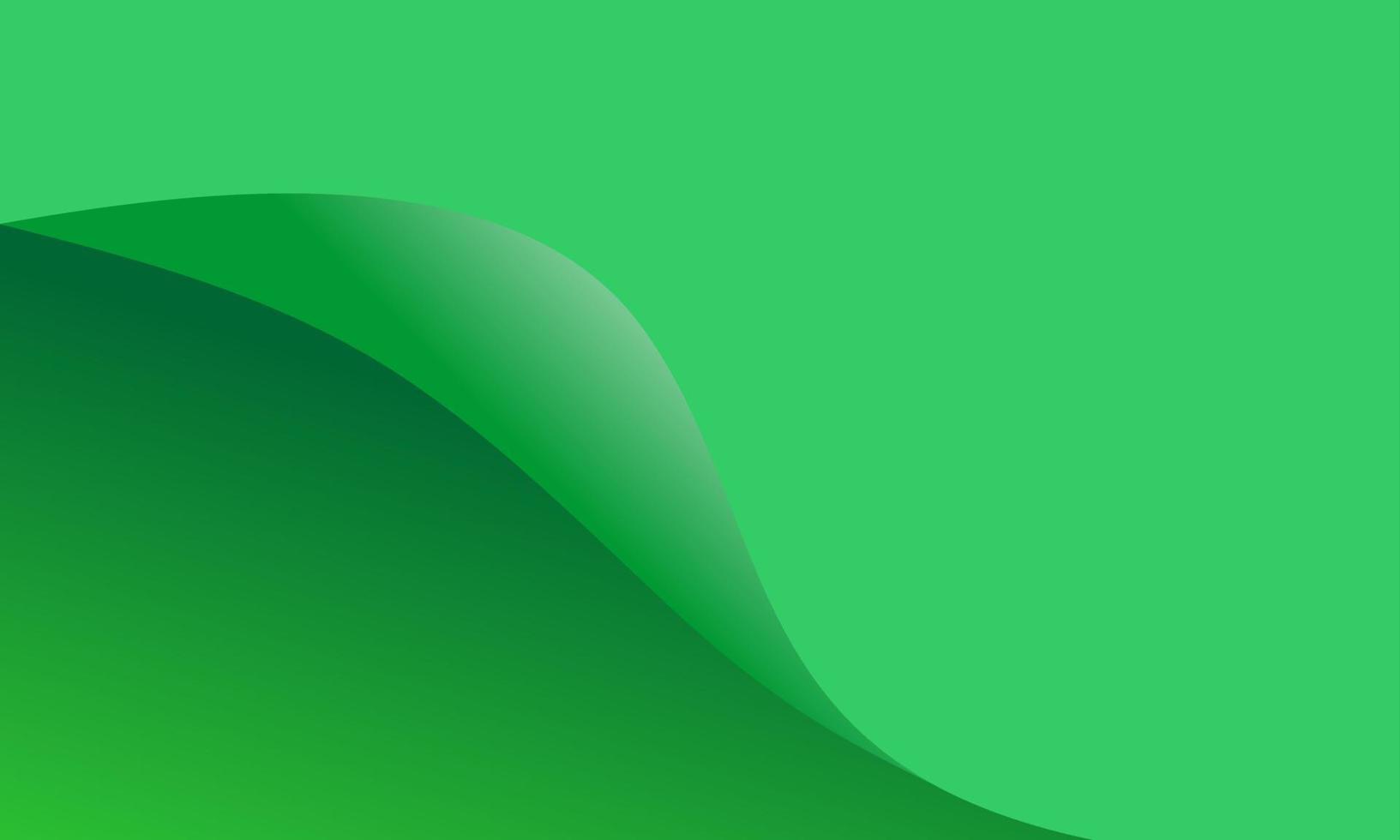 sfondo verde naturale con motivo curvo. adatto per banner a tema natura vettore