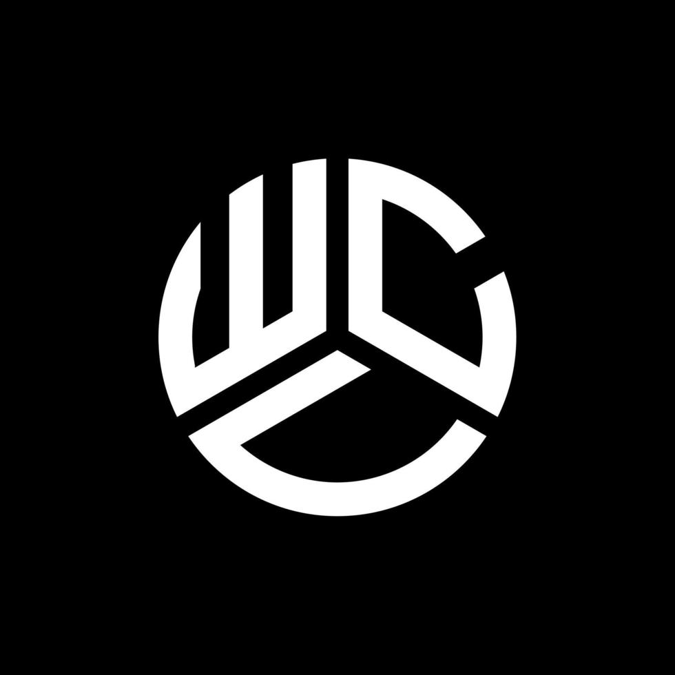 wcu lettera logo design su sfondo nero. wcu creative iniziali lettera logo concept. disegno della lettera wcu. vettore