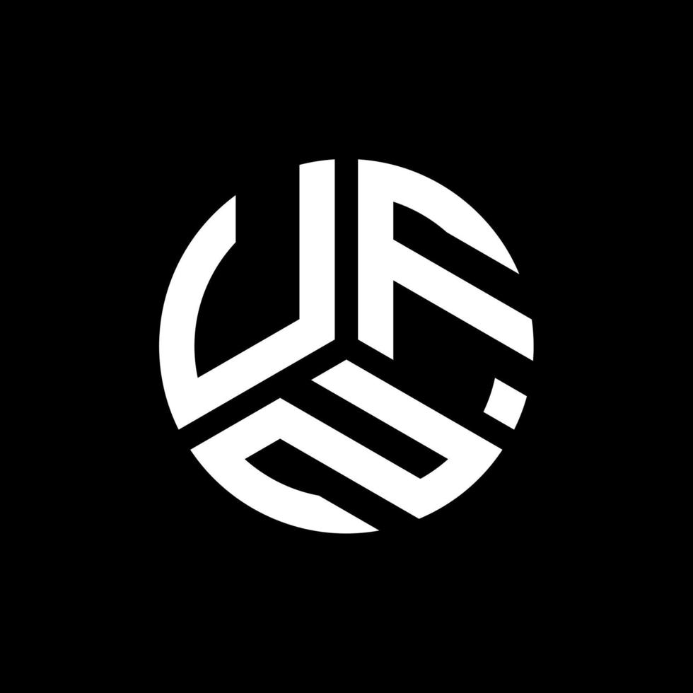 design del logo della lettera ufn su sfondo nero. ufn creative iniziali lettera logo concept. design della lettera ufn. vettore