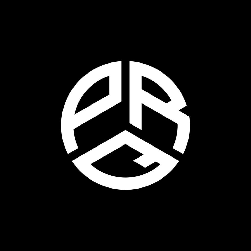 prq lettera logo design su sfondo nero. prq creative iniziali lettera logo concept. design della lettera prq. vettore