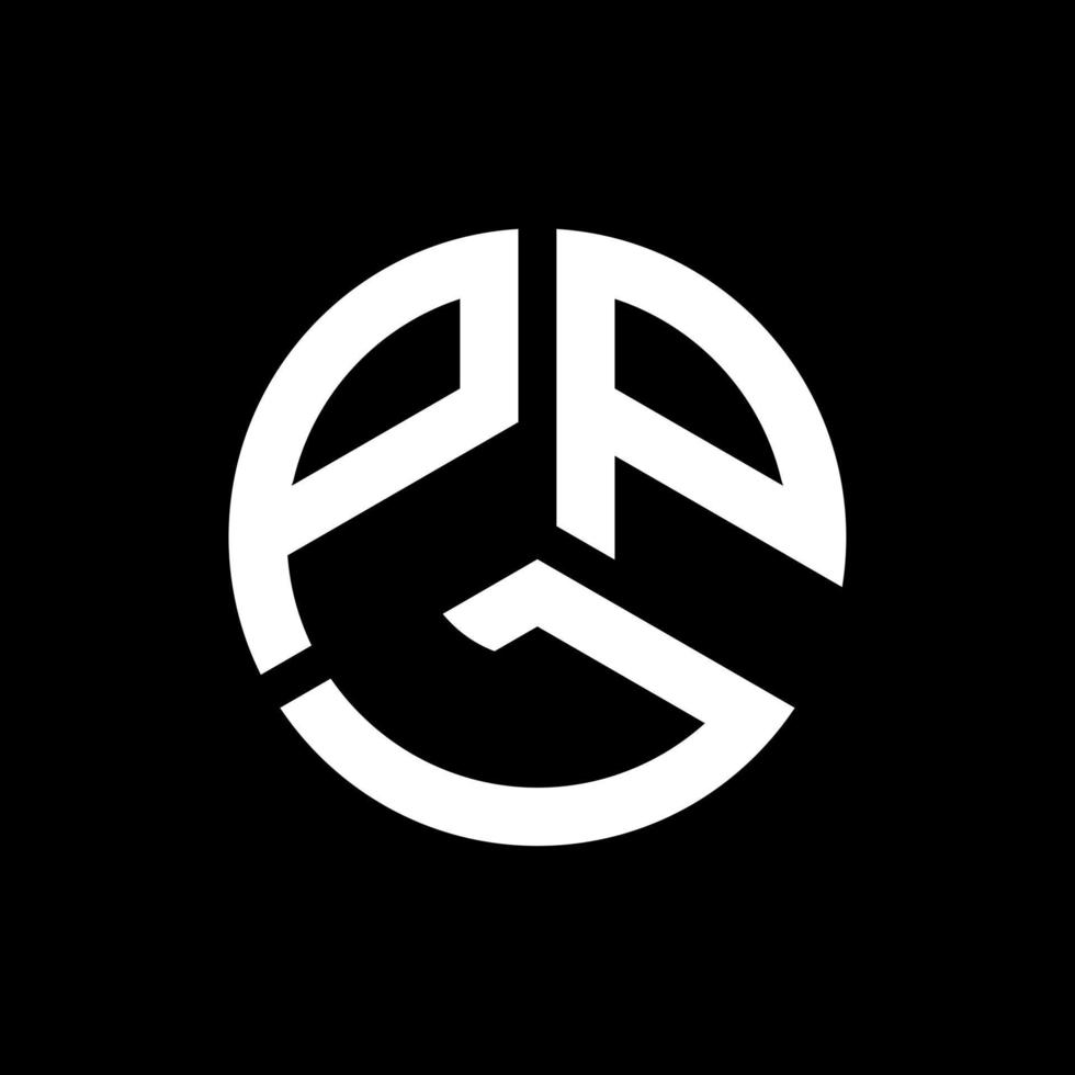 ppk lettera logo design su sfondo nero. ppk creativo iniziali lettera logo concept. disegno della lettera ppk. vettore