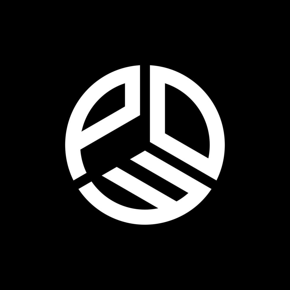design del logo della lettera di pow su sfondo bianco. pow creative iniziali lettera logo concept. disegno della lettera di pow. vettore