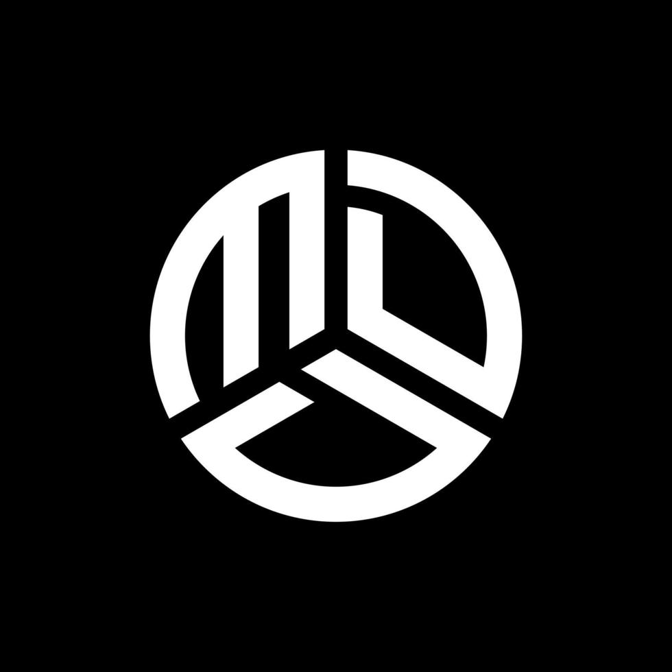 design del logo della lettera mdd su sfondo nero. mdd creative iniziali lettera logo concept. disegno della lettera mdd. vettore