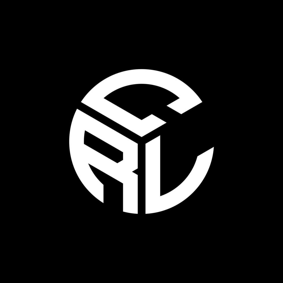 crv lettera logo design su sfondo nero. crv creative iniziali lettera logo concept. disegno della lettera crv. vettore