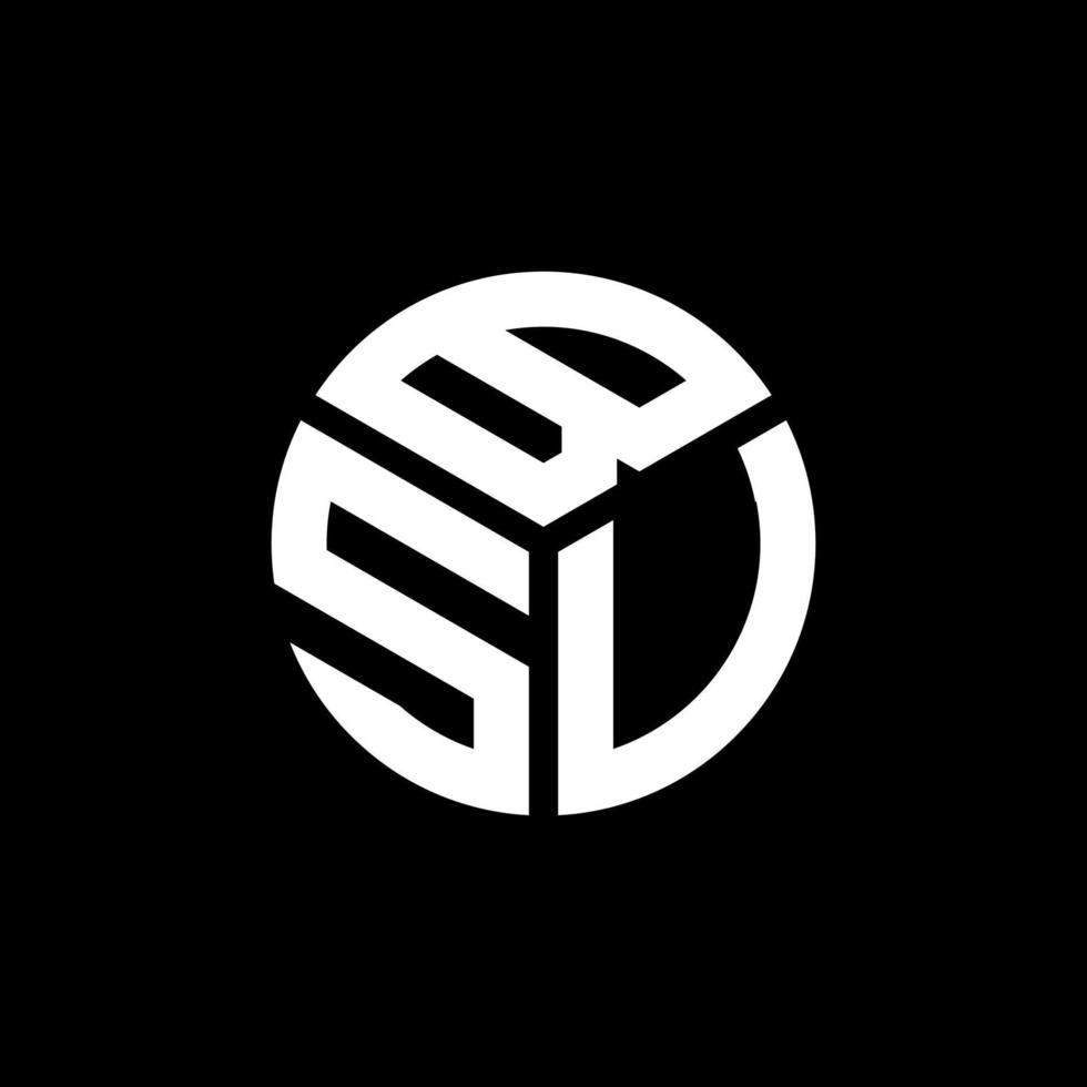 bsv lettera logo design su sfondo nero. bsv creative iniziali lettera logo concept. disegno della lettera bsv. vettore