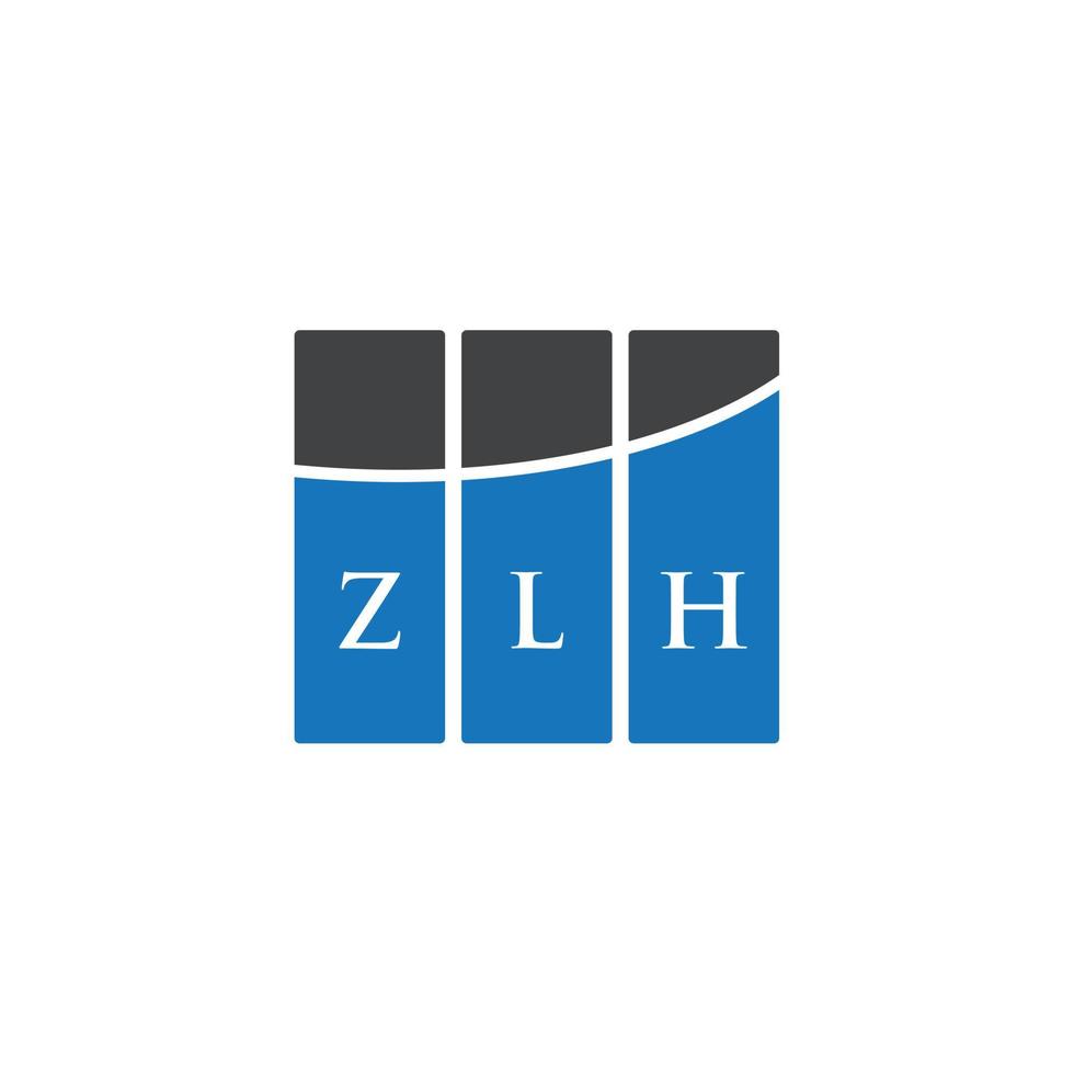 zlh lettera logo design su sfondo bianco. zlh creative iniziali lettera logo concept. disegno della lettera zlh. vettore