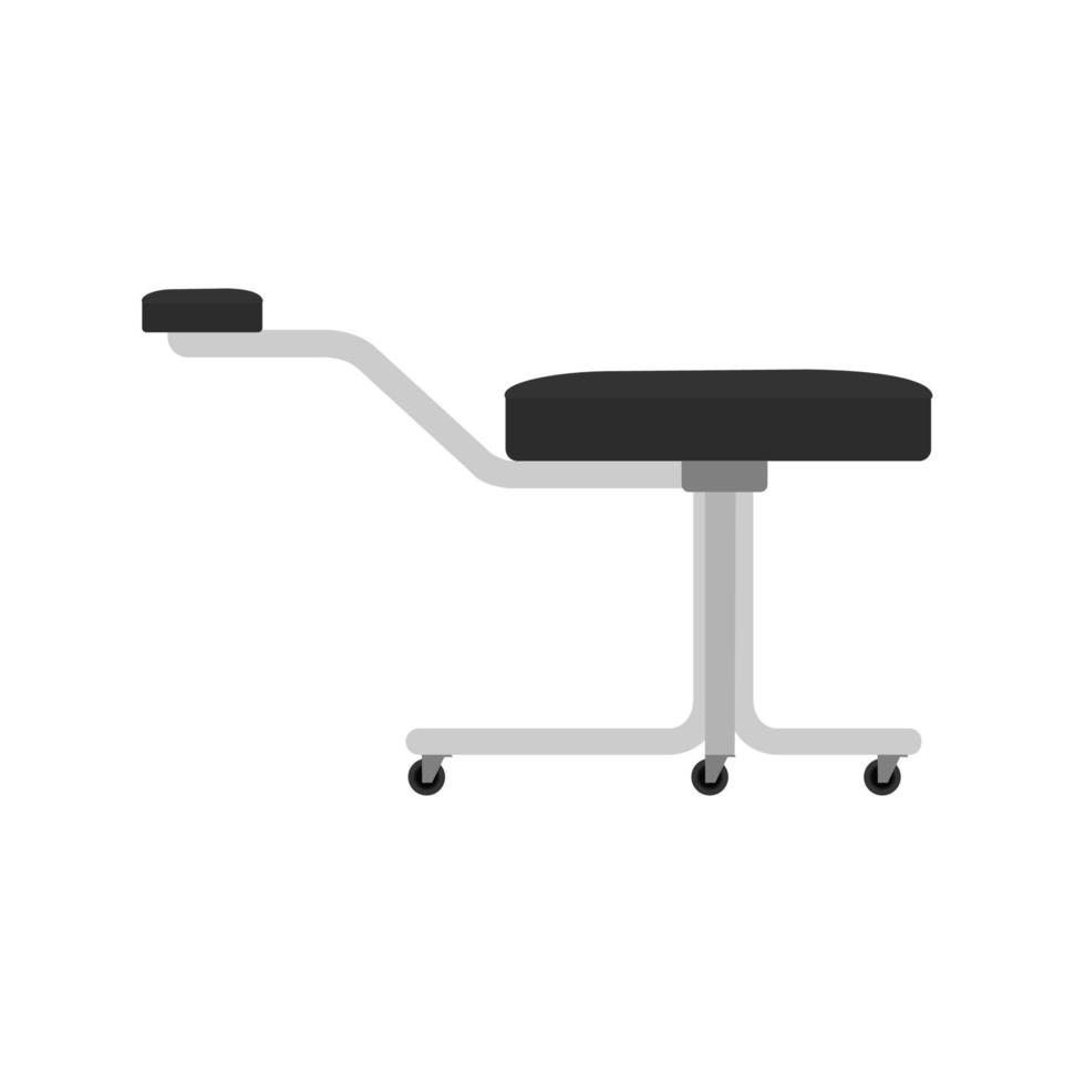 stile dell'illustrazione della sedia interna dello sgabello di pedicure di vettore del salone di bellezza. moda di design