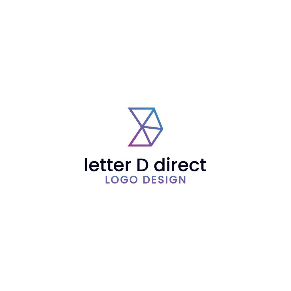 vettore di progettazione del logo digitale diretto