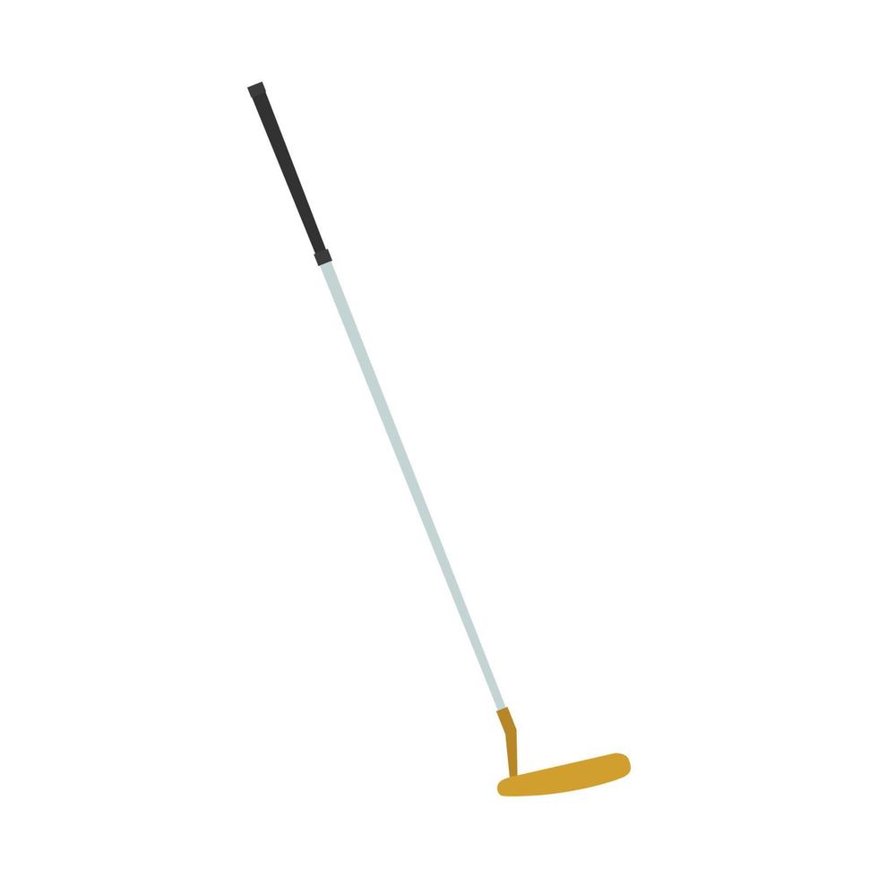 mazza da golf putter icona vettore illustrazione sport isolato palla attrezzature hobby simbolo gioco