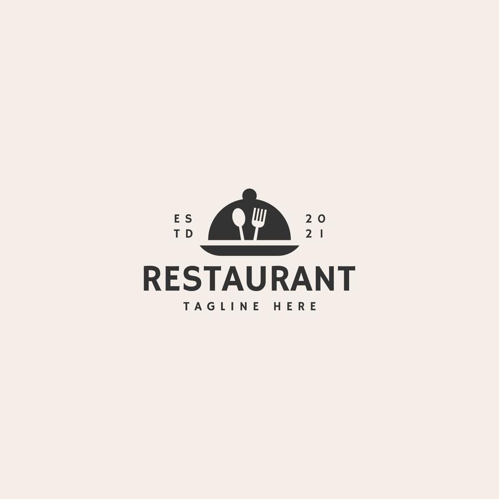 ristorante icona segno simbolo hipster vintage logo design vettore